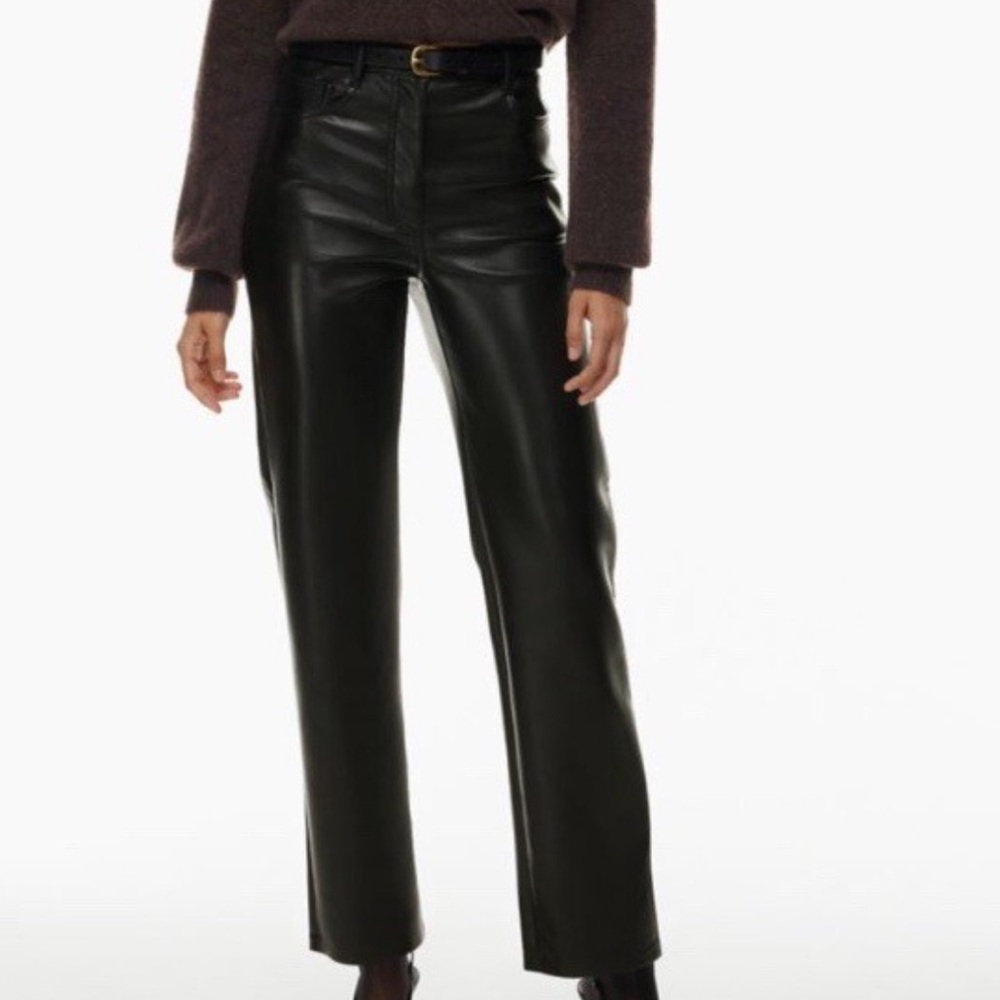 Wilfred Beige Leather Pants